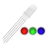 Pack 50 Led 5mm Rgb  4 Patas Difuso 5 Mm Anodo Comun 