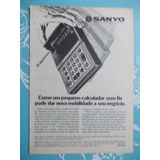 Propaganda Vintage - Sanyo. Como Um Pqueno Calculador Sem...