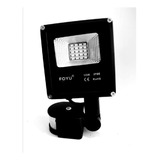 Foco Led Proyector Exterior Foyu Con Sensor 10 Watts Ip66