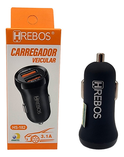 Carregador Tomada 2x Usb Veicular Carro Turbo Rápido 3.1a