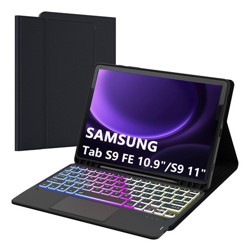 Funda Con Teclado Para Samsung Galaxy Tab S9 Fe 10.9  /s9 11