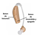 Aparato Auditivo Recargable Para Sordera Amplificador Sonido Color Beige