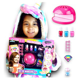 Kit Manicure Brinquedo Infantil Menina E Secador De Esmalte