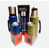 Combo Termo Acero Inoxidable 1.2l + Mate 260ml