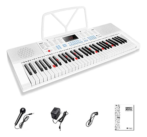 Vangoa 49 Teclas Piano Electrónico Teclado Pantalla Lcd Con 