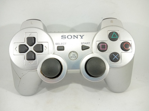 Controle Joystick Ps3 Playstation 3 Prata Original Ler Descr