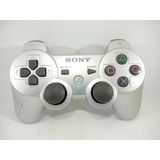 Controle Joystick Ps3 Playstation 3 Prata Original Ler Descr