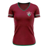 Camiseta Feminina Fluminense Math Vinho Raglan