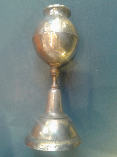 Antiguo Mate Caliz Criollo Pampa Platado S/ Bombilla