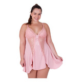 Camisola Sensual Rendada Sem Bojo Sexy Linha Noite Feminina