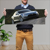 Cuadro 30x80cm Auto 2009 Tesla Model S Concept 1 8