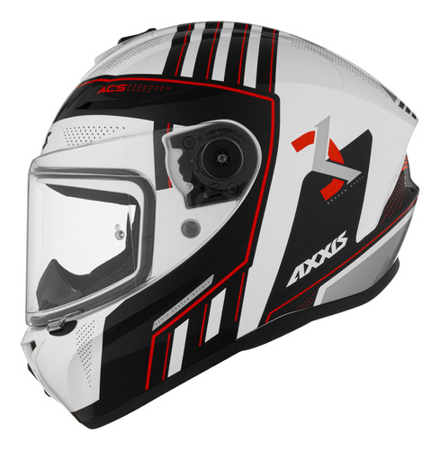 Casco Moto Axxis Draken Mythic A5 Rojo Brillo Integral