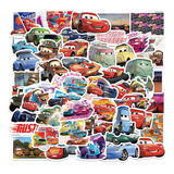 Cars Película Pixar 50 Calcomanias Stickers Pvc Vs Agua