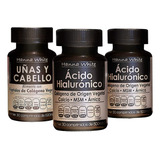 Kit Uñas Y Cabello 2 Frascos Capsulas De Acido Hialuronico