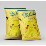 20 Chips Bag De Picachu Personalizado 