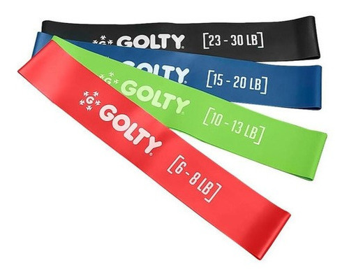 Set Bandas Golty De Resistencia Pack 4-multicolor Color Multicolor