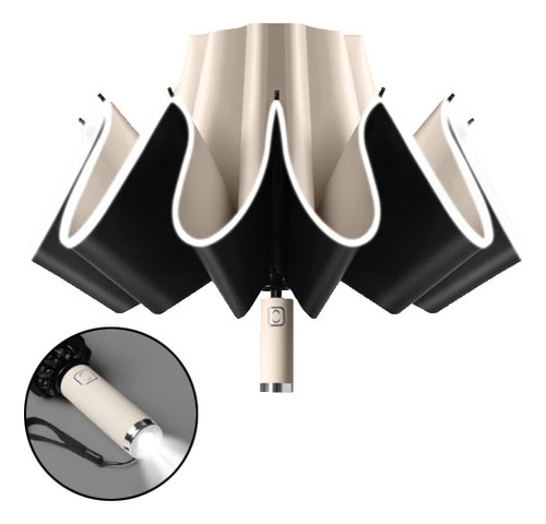 Paraguas, Sombrilla Elegante Y Única Con Luz Integrada