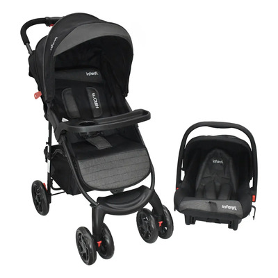 Infanti Carriola Sistema De Viaje Hiro TS Con Portabebé Color Negro | Envío gratis
