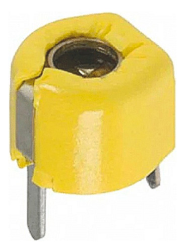 Kit 10 Peças - Capacitor Variável Trimmer Amarelo 40pf