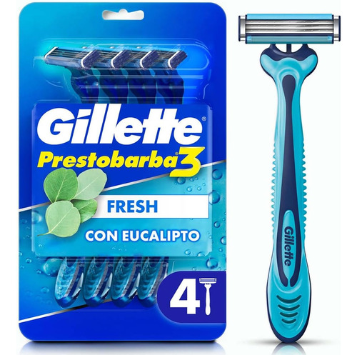 Gillette Prestobarba3 Cool, Rastrillo Para Afeitar