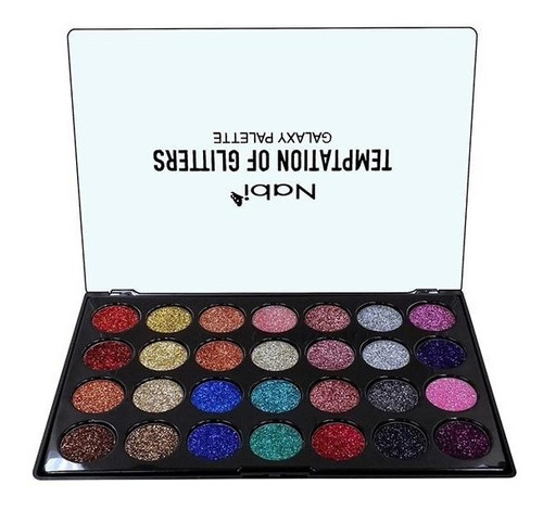 Paleta De Sombra 28 Colores Temptation Of Glitters Galaxy