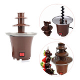 Mini Fuente De Chocolate 3 Niveles Eléctrica Acero