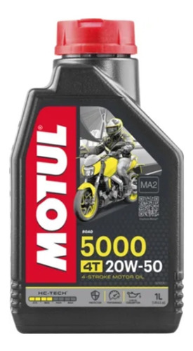 Aceite Motul 5000 4t 20w50 1l Semisintético Stockrider