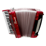 Acordeon 80 Baixos 37 Teclas Ta 8009 Vermelho Thommasi