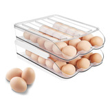 Soporte Organizador Para 36 Huevos 2 Contenedores Apilables