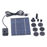 Kit De Bomba De Fuente Solar Con Panel De Agua De 2 W Para E