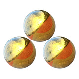 A 3pcs Bola Hueca Inoxidable Sin Costura Espejo Bola Esfera