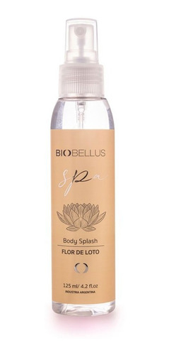 Body Splash Flor De Loto X125ml Fragancia Corporal Biobellus