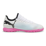 Botines Puma Future 7 Play Tt Jr Niños Fútbol Blanco