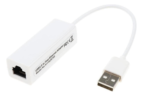 Adaptador Fast High Rj45 Usb2.0 A 10/100 Mbps Para/vista/