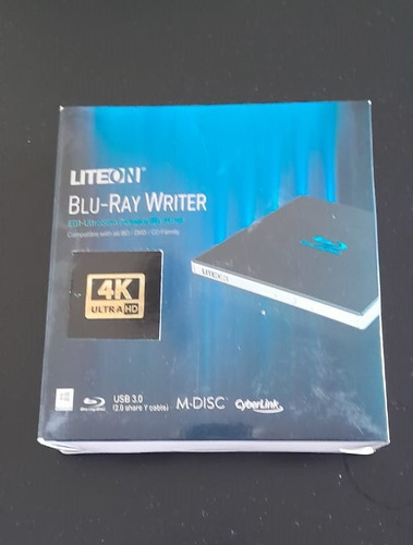Lectora Externa Liteon Eb1 6x Ultra 4k Slim Bluray Usb 3.0