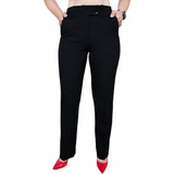 Pantalon Vestir Oficina Hosanna Fabricante Negro