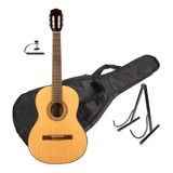 Guitarra Criolla Clásica Gracia M7 + Funda + Soporte+ Capo