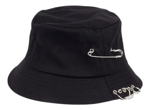 Chapéu Bucket Preto Banda Bts  Presente Unissex Estilo Verão