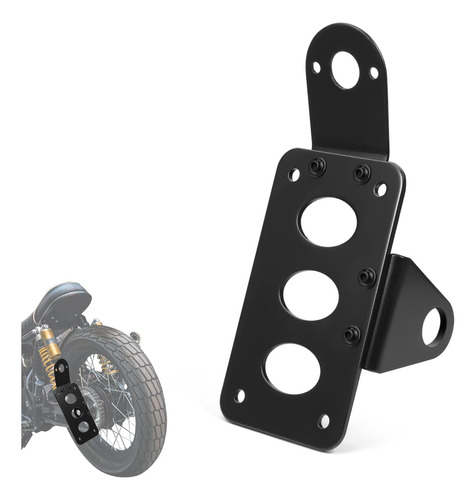 Porta Placa Lateral Moto Plano Harley Choper Portaplaca