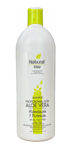 Shampoo Profesional Con Aloe Vera Natural Hair