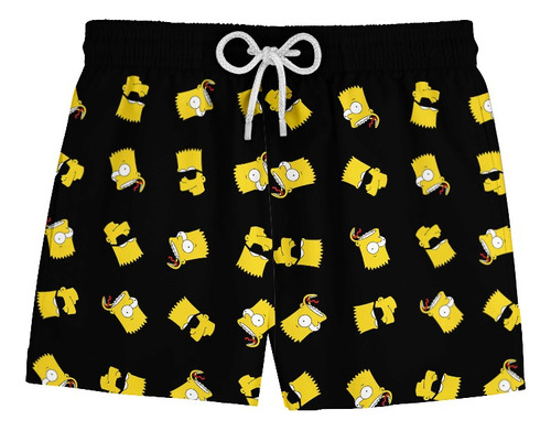 Short Bermuda Masculino Simpdonuts Bárty Desenho Ref 413