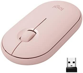 Mouse Logitech Pebble Inalambrico/rosa