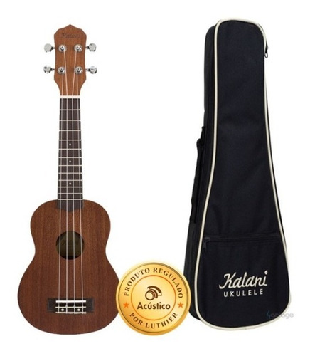 Kalani Ukulele Soprano Tribes Tabaco Kal C/ Bag 200st