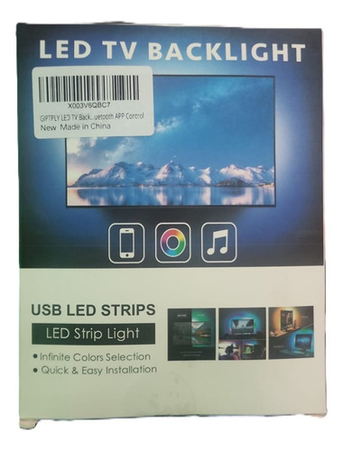 Tira De Luces Led Para Tv Rgb De 16.4 Pies Giptply