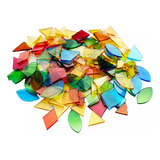 500 Unidades De Mosaico De Vidrio Cuadrado Cor Triangular