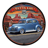 #618 - Cuadro Decorativo Vintage - Route 66 Ruta No Chapa