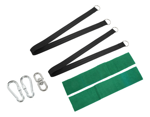 Kit De Alças De Rede Tree Swing Hanging Straps Mosquetão 100