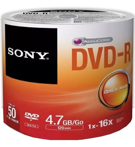 Dvd Sony -r 4.7 Gb Bulk X50