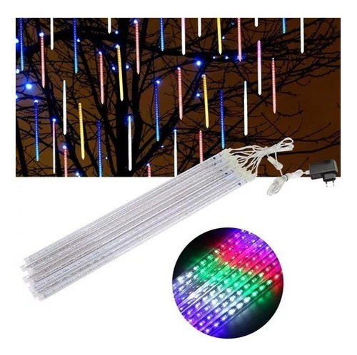 Guirnalda Luces Led Lluvia Meteoros 3 Mt 30cm 220v 192 Leds