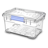 Caja Escolar Organizadora 5 Ltrs Titiz Transparente Con Tapa